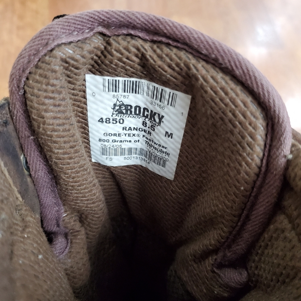 Rocky Size 8.5 Fit (8-8.5) Men’s Ranger Boots - Picture 8 of 9